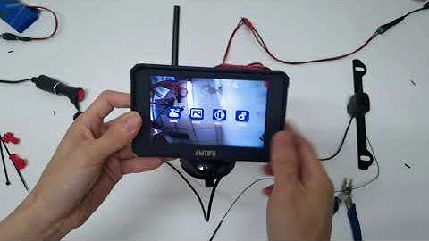 AMTIFO A6 Wireless Backup Camera System Operation Video