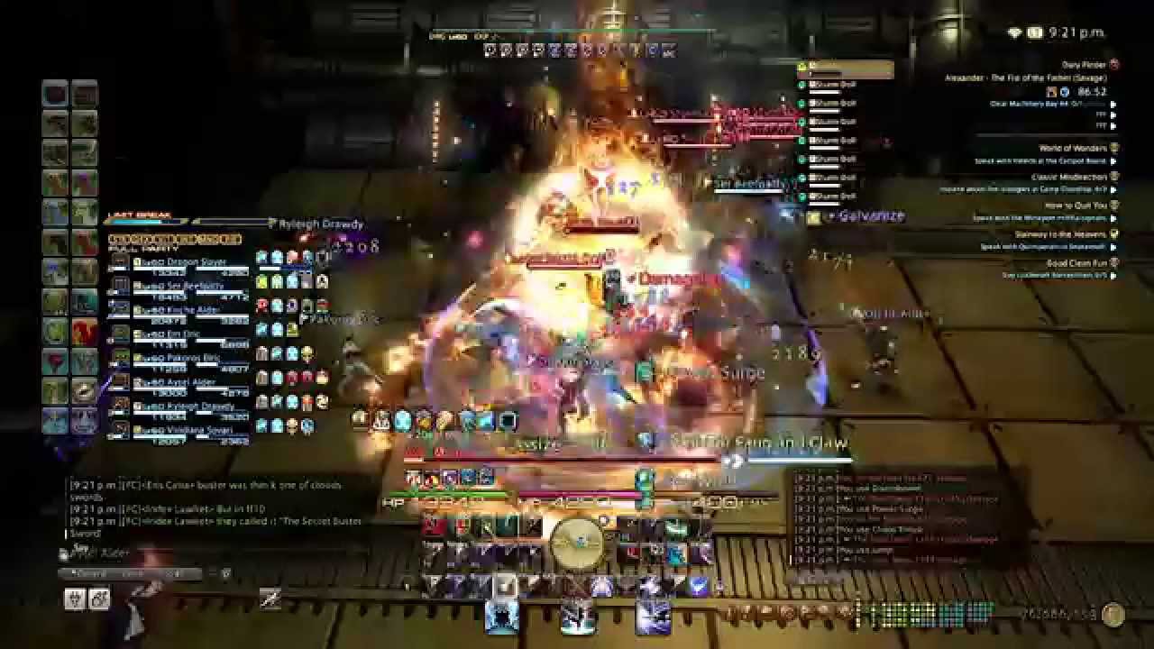 Ffxiv Savage Alexander A1 Faust Dps Check Drg Pov Youtube