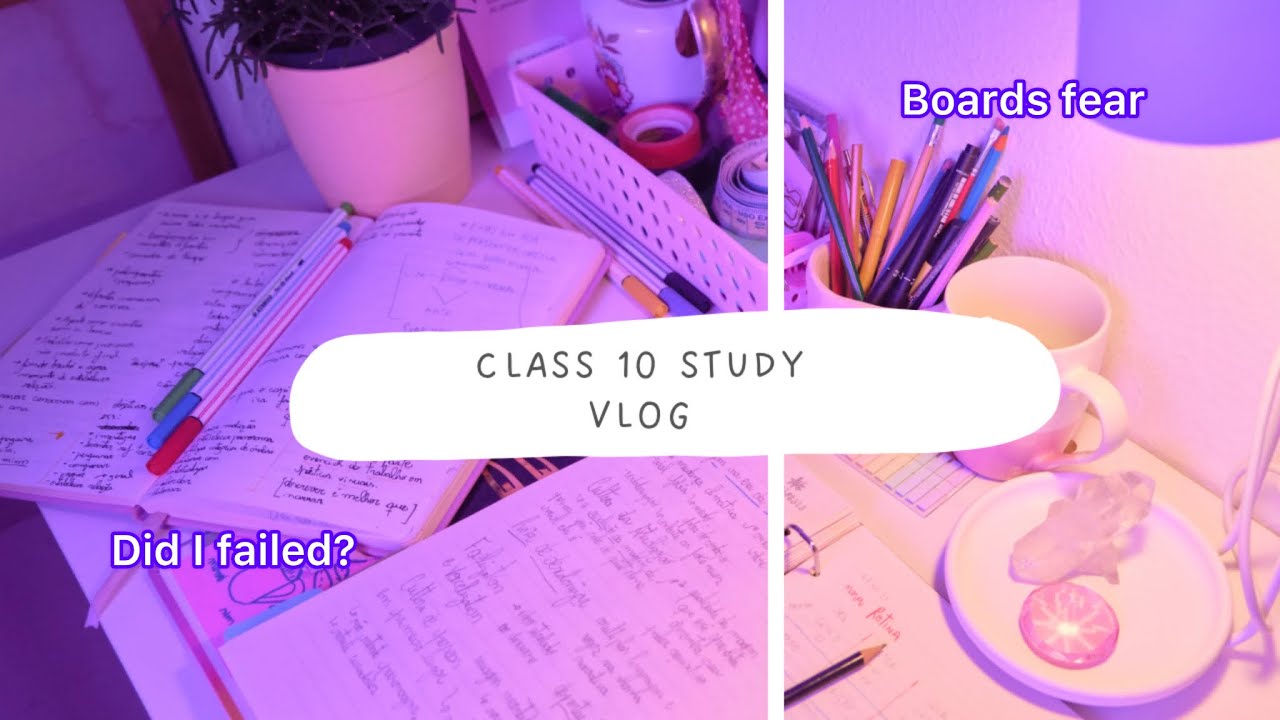 *Boards Fear* 😨!! as a CBSE 10th grader 👩‍🎓| class 10 study vlog - YouTube