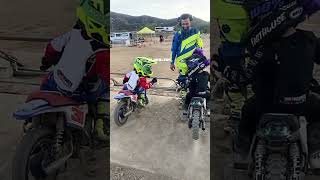 Little Bikers' Pre-race Fist Bump Fail