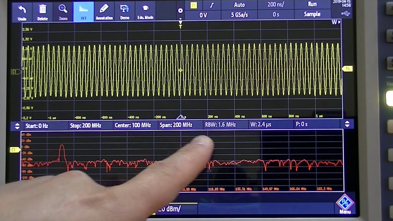 Rohde & Schwarz osciloskop RTA 4004 - analiza signala u frekventnom ...