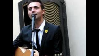 Darius Campbell performing an acoustic version of Colourblind