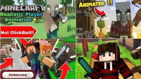 Realistic Player Animation Addon For Mcpe🔥How To Download⚡| Minecraft Changer💥| Mod Minecraft Pe 💝