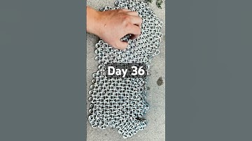 Day 36 of adding pop tabs until I have a full chain mail armor suit