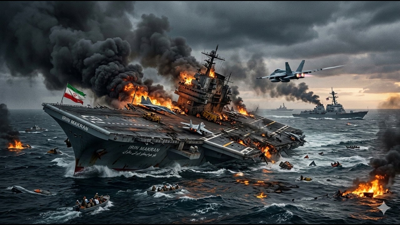 BREAKING NEWS: US Aircraft Carrier Destroyed in the Middle East – Iran Attack Shocks the World!