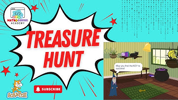 🏆 Treasure Hunt in Scratch! | Learn Broadcast & Backdrops with Uncle Dewan |  @MathCodingAcademy ​