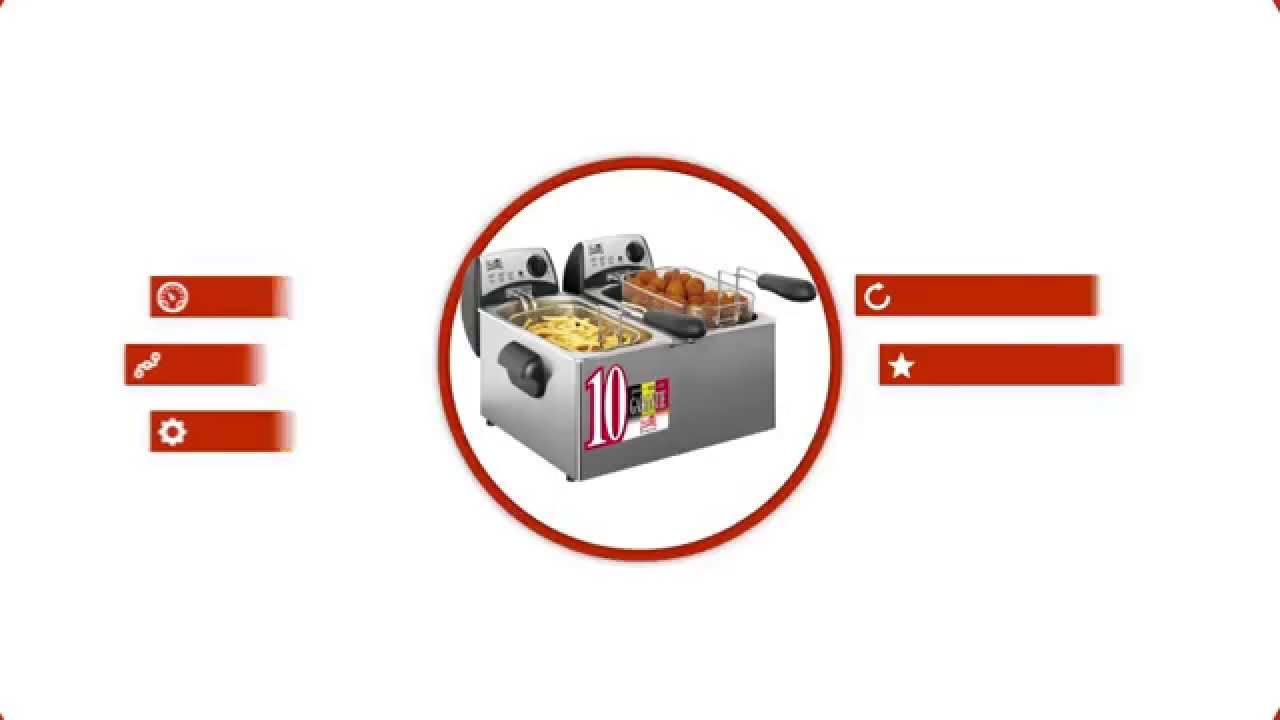 Fritel FR1355 Duo Friteuse 2x3L