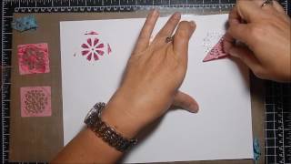 Creating a textured card using Bo Bunny Glitter Paste