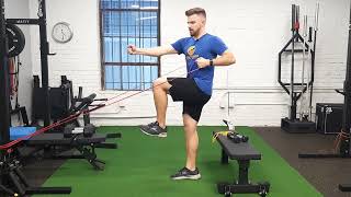 Single Leg Bow and Arrow with Banded Row