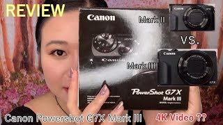 Unboxing Powershot CANON G7X Mark III |  4K & Smooth Skin Video Recording  Review screenshot 5