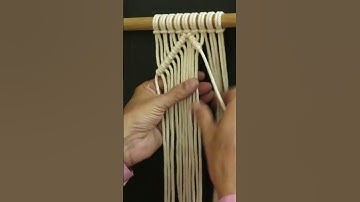 Macramé Weaving Diamond Pattern Tutorial