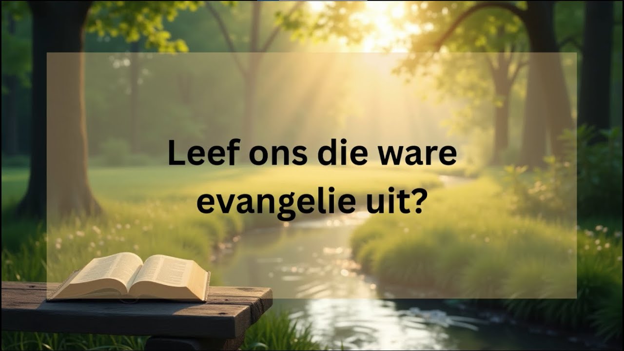 Leef Ons Regtig die Ware Evangelie uit? ’n Eerlike Bybelse Ondersoek