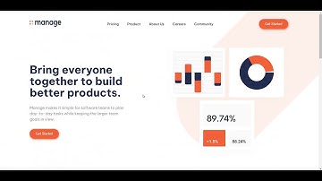 Frontend Mentor Manage Landing Page Solution