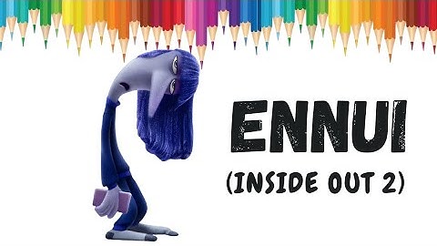 How to draw Ennui | Inside Out 2 | step by step drawing tutorial/ Ennui inside out 2/Disney Pixar