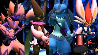 Meowscarada / Lucario / Cinderace / Zeraora (Pokemon) Mod Showcase - Rock Band 3 Deluxe @LinosMelendi