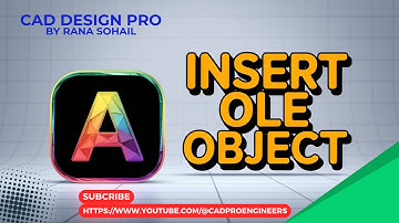 Insert Picture as OLE Object in AutoCAD | will not Lost #autocad #cadsoftware