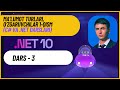 Dars03 - Ma'lumot turlari, O'zgaruvchilar 1-qism (C# va .NET darslari)