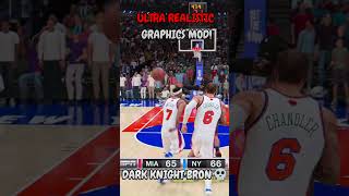 BLACK MASK LeBron with INSANE Graphics Mod #nba #nba2k26