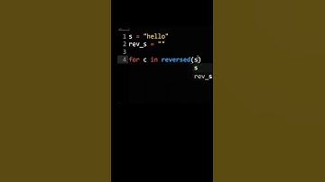 Omgekeerde string in Python met behulp van een for-lus