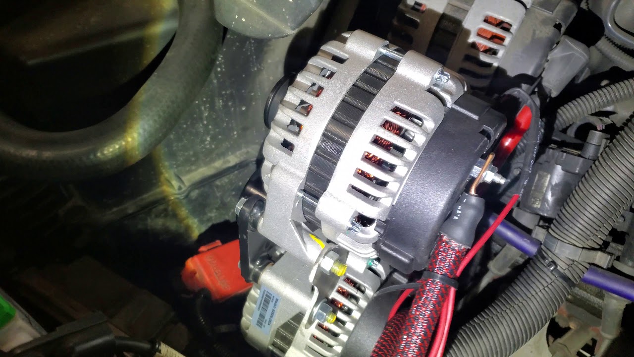 2001 chevy tahoe 3 alternator set up - YouTube