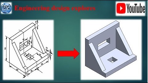 #RIB Bracket design tutorial #Solid work exercise design #solidworks part design