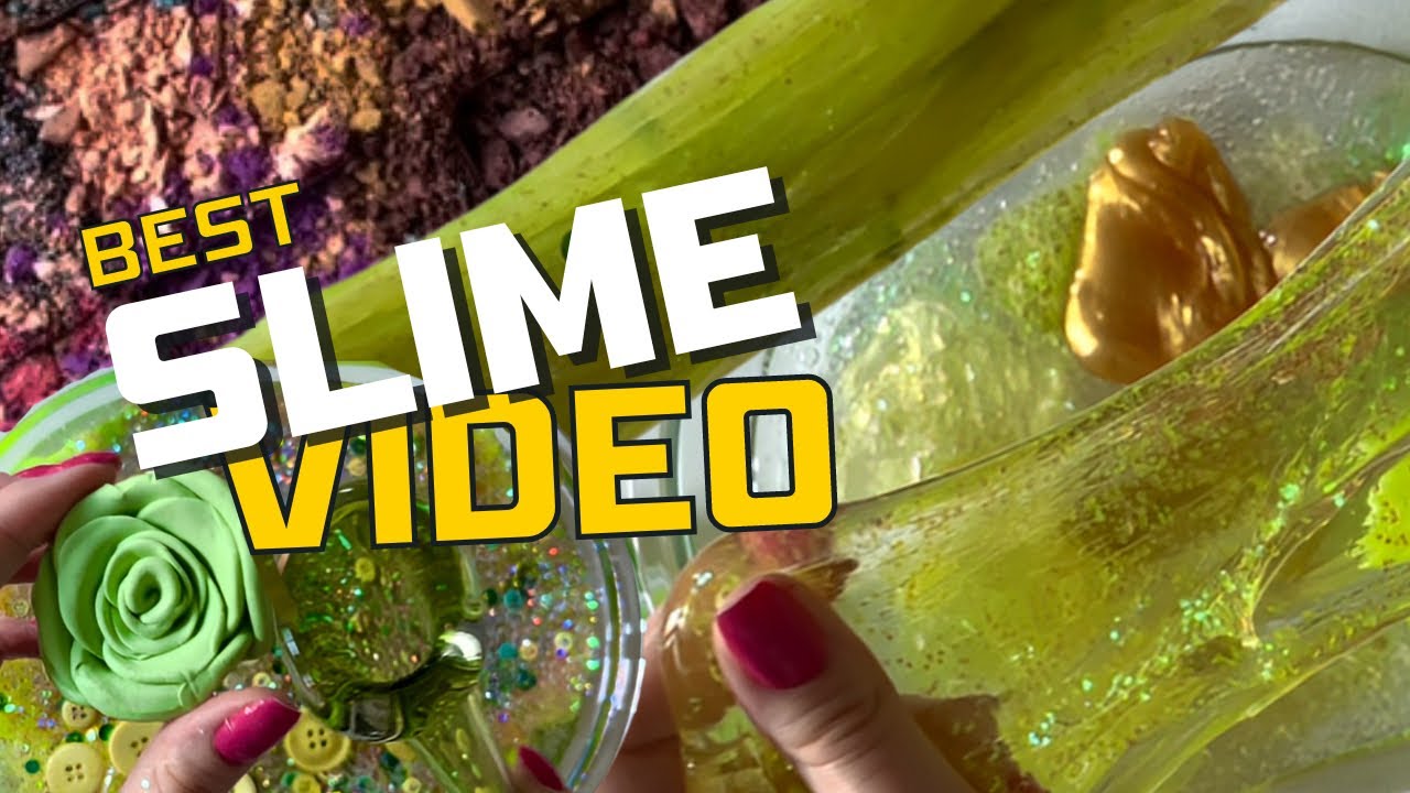 Best Slime video, Most satisfying slime Mixing makeup, parts, glitter
