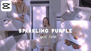 Sparkling Purple Aesthetic CapCut Filter | capcut editing tutorial screenshot 4