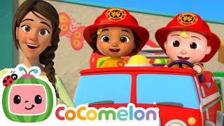 wheels fire truck nina s familia cocomelon nursery rhymes