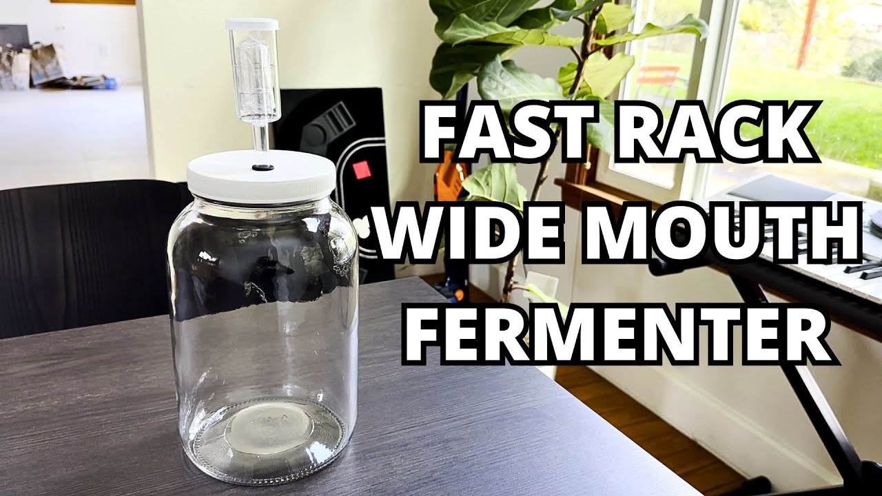 FastRack Wide Mouth Glass Fermenter Jar with Lid & Airlock - Review ...
