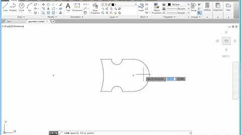 Autocad tips - How to use Geometric Centre Object Snap Function