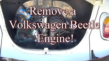 Removing a Volkswagen Beetle Engine!