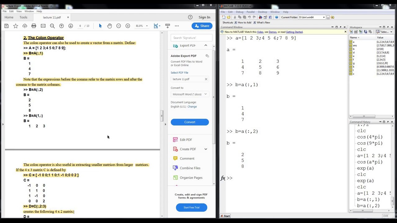Computer Programming 2\Matlab : Lecture 5 - YouTube