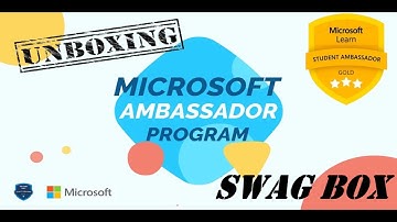 ||Unboxing Microsoft Learn Student Ambassador Gold Swag BOX||  My Life As Aadyaa