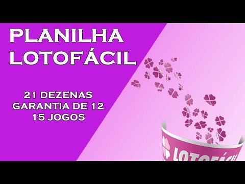 Jogue na Lotofácil com 21 dezenas e garantia de 12 pontos