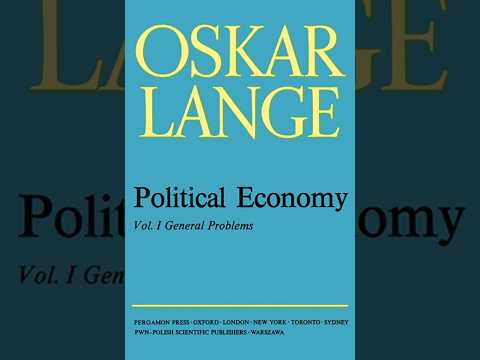 political economy volume 1 general problems oskar lange
