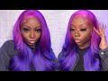 Purple Ombré Hair 💜🍇 | Color + Wig Install | The Love Series EP 1