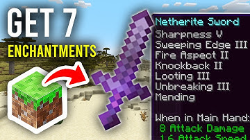 How To Get 7 Enchantments On Sword In Minecraft - Full Guide