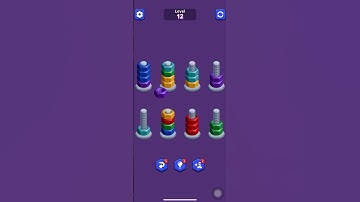Color Nuts Sort Master Game Level 12 #shortsfeed #gaming #shortvideo