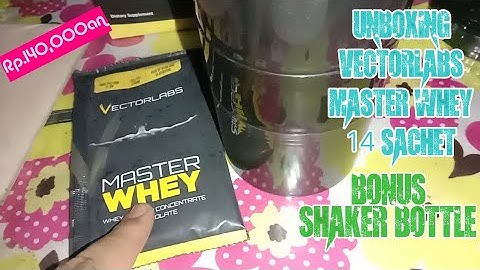 UNBOXING VECTORLABS MASTER WHEY | CHOCO AMARETTO | 14 SACHET PROTEIN CONCENTRATE & ISOLATE