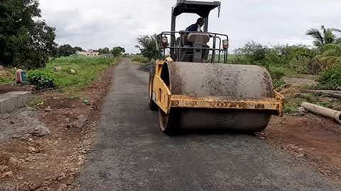 Rolling And Compaction Of GSB (Granular Sub Base) By Compactor | Infra Projects