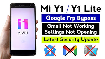 Mi Y1 / Y1 Lite Gmail Frp Bypass MIUI11 WITHOUT PC | New Method 2025.