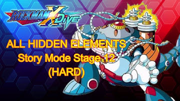 Rockman X Dive | Story Mode Stage 12 (Hard) | All Hidden Element Location