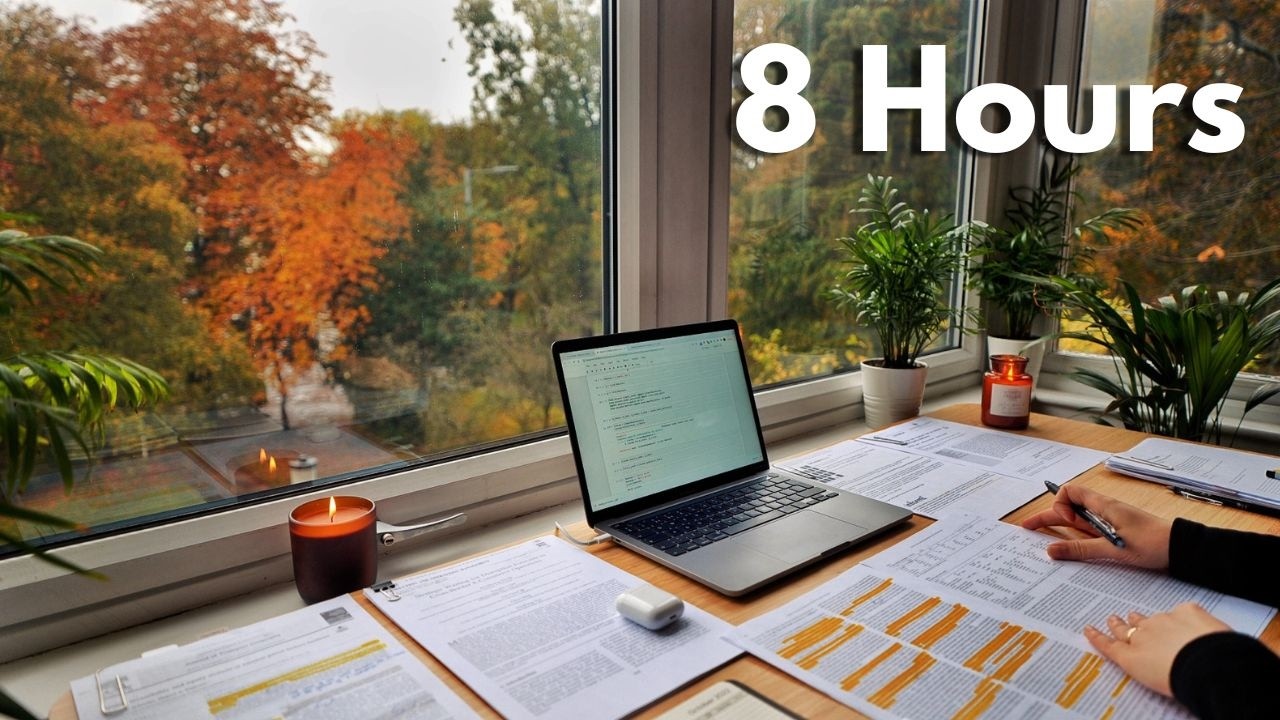 12-Hour LIVE Study With Me π | Cozy UK Ambience |50/10 Pomodoro Timer ...