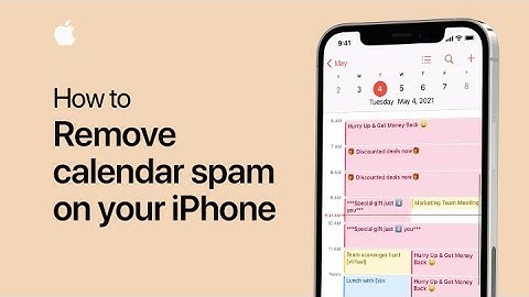 How to remove calendar spam on your iPhone — Apple Support