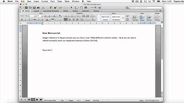 Use Citations in Papers 3 for Mac