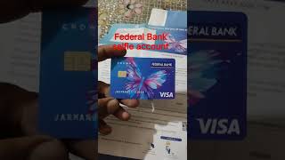 Federal Bank zero balance account || Debit Card