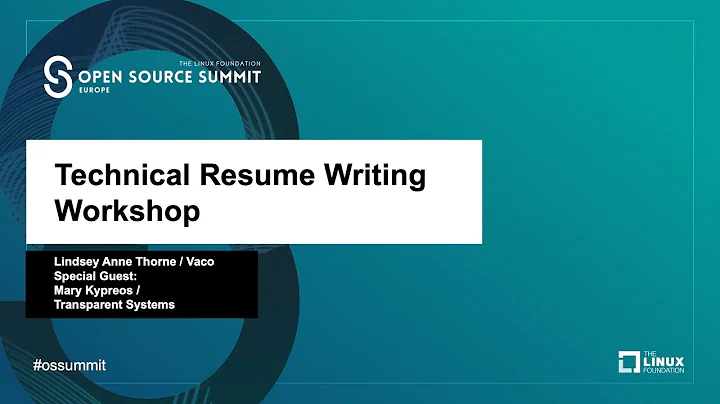 Technical Resume Writing Workshop - Lindsey Anne T...