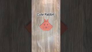 Cute paper rabbit origami 🐰 | Easy paper craft #shorts #viralshort #ytshorts #viral