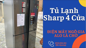 Tủ Lạnh Sharp 4 Cửa | Tủ Lạnh Sharp Inveter | Tủ Lạnh Giá Tốt | Quang Review
