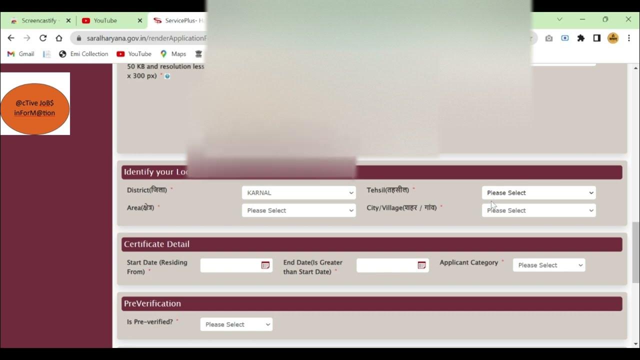 haryana-resident-certificate-saral-haryana-youtube